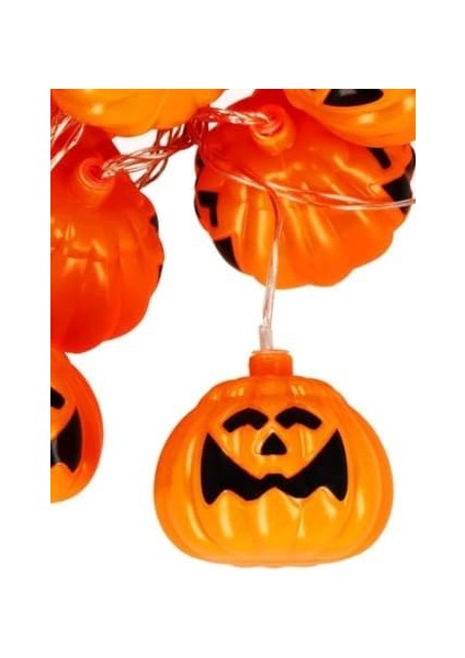 Cadılar Bayramı Halloween Pilli Balkabağı LED 12 Li fiyatları
