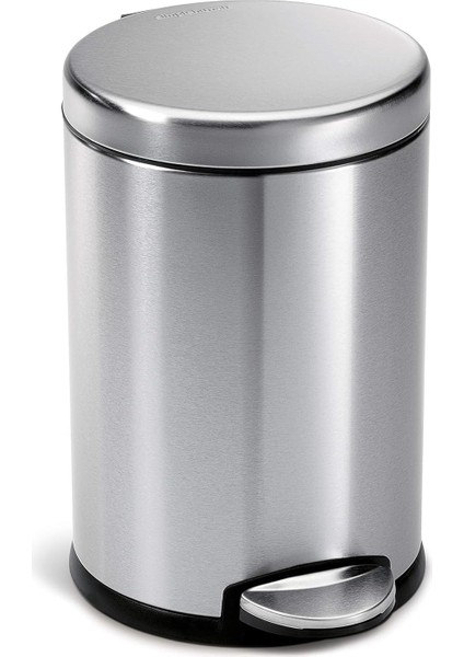 Elite Serisi 3 Litre Hacimli Iz Bırakmaz Paslanmaz Banyo-Mutfak Pedallı Çöp Kovası Antifinger