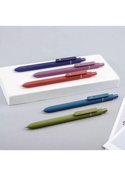 Mavi Mürekkepli Tükenmez Piloting Jel Kalem 5li Vintage Renk Mavi Mürekkep Jel Kalem