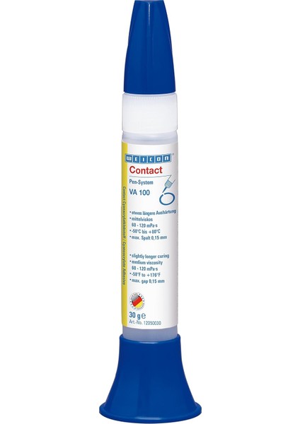 Contact Va 100 / Siyanoakrilat Yapıştırıcı / 30 G Kalem/kauçuk ve Plastikkler Için