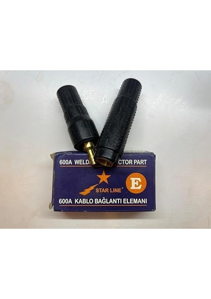 Lıne 600A Kaynak Kablosu Bağlantı Elemanı, Pirinç Uçlu, Siyah fiyatları