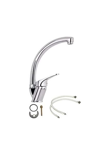 Soğuk Çift Su Girişli Mix Kuğu Mutfak Eviye Musluğu Çeşmesi Bataryası fiyatları