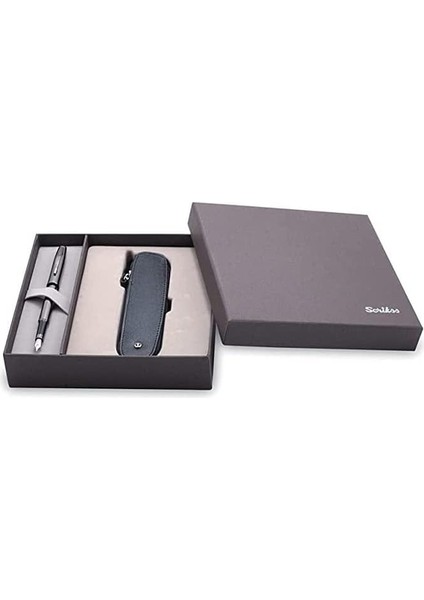 Dr 220 39 Dolmakalem Titanyum & Tekli Kalemlik Siyah