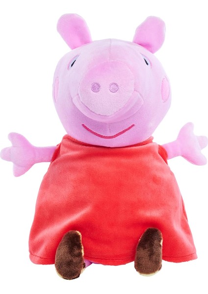 109261009, Peppa Pig, Sevimli Figür, Sesli, 22 Cm, Peluş Oyuncağı