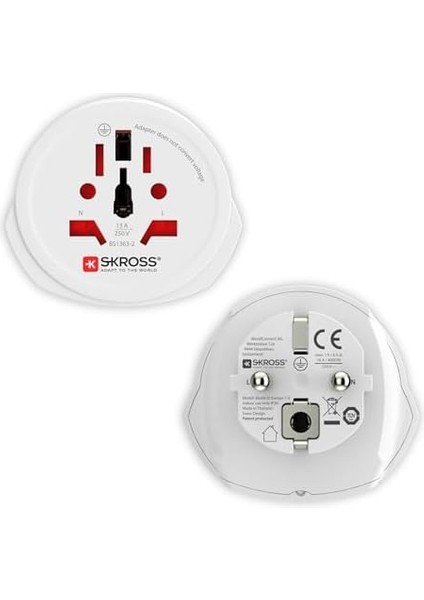 Swıss Seyahat ADAPTÖRÜ,1.500.211-E,WORLD To Europe,beyaz fiyatları