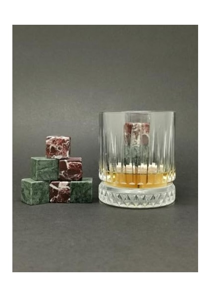 Yeşil Vişne Mermer Viski Taşı Hediye Kutulu Babalar Günü Hediyesi (9 Adet) modelleri