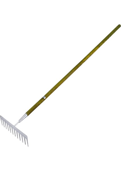 82617 Stainless Steel Garden Rake With Ash Handle
