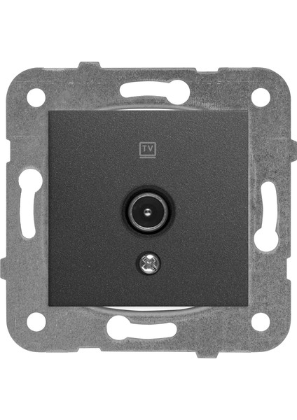 Novella/trenda Füme Tv-Sat Sonlu Mekanizma+Düğme Kapak