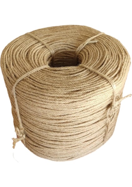 Jüt Ipi Hasır Ipi Kırnap Ipi Kendir Ipi Keten Ipi - Süsleme Hobi El Işi Jüt Ip Hasır Ip (4 Mm, Metre, 100)