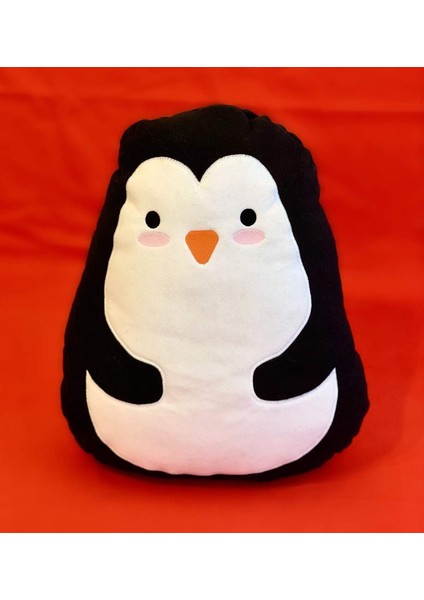 Penguen Tasarımlı Peluş Yastık