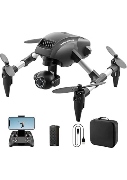 Mini Kameralı Başlangıç Drone Uzaktan Kumandalı Uygulama Kontrollü 72P Hd Takla Atan Şarjlı Drone modelleri