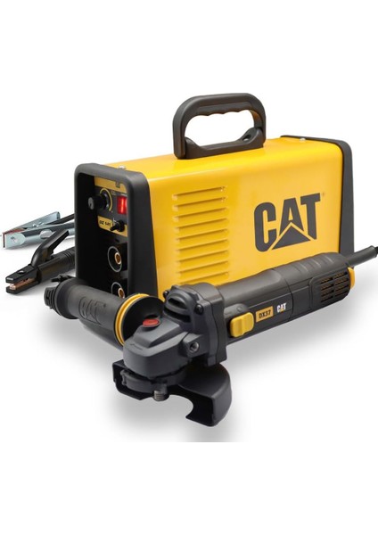 DZ141T 140 Amper Tıg Lıft/mma Çanta Tipi Profesyonel Dijital Inverter Kaynak Makinesi + Cat DX37 Avuç Taşlama