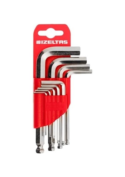 4905007108 Allen Anahtarlar Ballpoint Hexagon, Krom, 8'li fiyatları