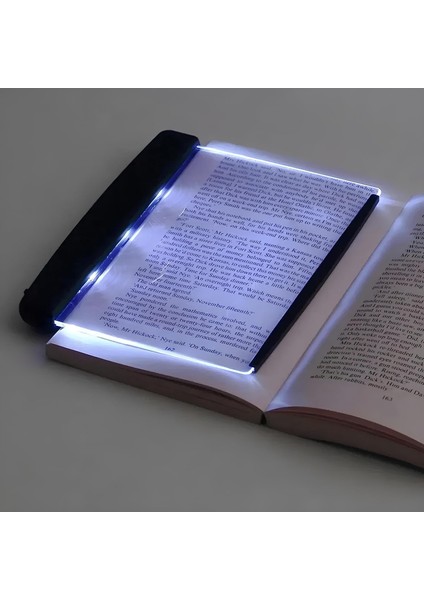 Taşınabilir LED Kitap Okuma Paneli - Göz Koruyucu Gece Okuma Lambası | Saydam Aydınlatmalı Panel Işık | Mini Işık Tablet | Ciltli Kitap Uyumlu | Aaa Pilli (Piller Dahil Değil)