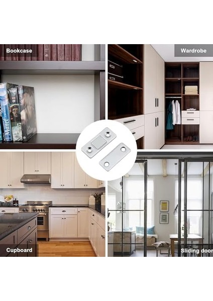 Home 4 Adet Mıknatıslı Kilit,kendinden Yapışkanlı Kapı Mıknatısları,mobilya, Sürgülü Kapı, Dolap Kapısı, Çekmece Kilidi,tutucu,mıknatıs modelleri