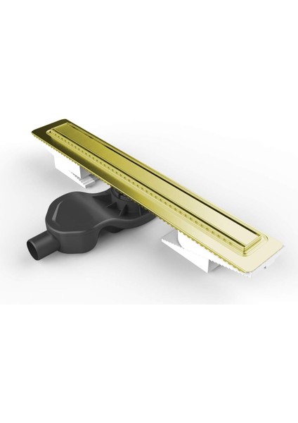 V-Flow Elegant 5701210 Duş Kanalı Yandan Çıkışlı 60 cm DK100 Parlak Altın