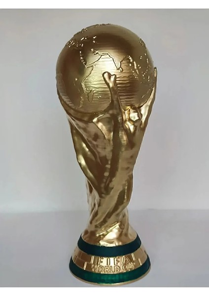 15 cm Boy Fifa Dünya Kupası Gold Kaplama Messi Qatar Futbol