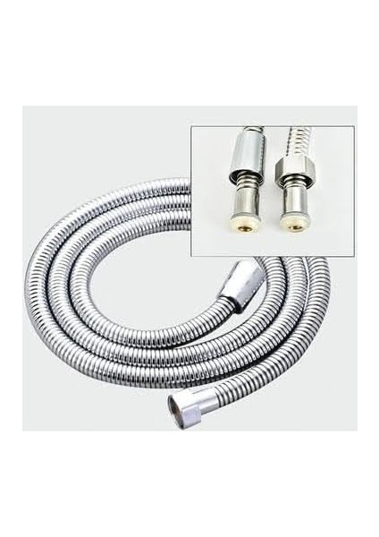 Derece Dönebilen Patlamayan Dolanmayan Prinç Bağlantılı Parlak Kromajlı 150 Cm+ 20 cm Esneyebilen Kaliteli Duş Hortumu G1/2 fiyatları