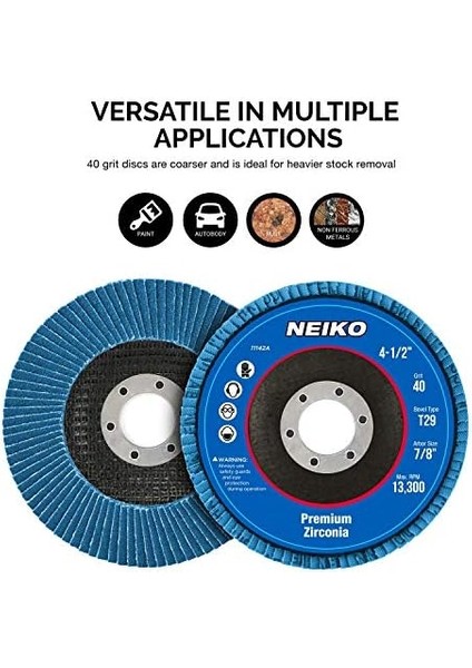 11142A Flap Disc, Konik Tip 29, 40 Grit modelleri