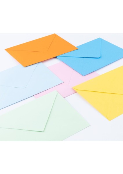 6 Adet, Karışık Renkli Standart Zarf Seti, 13X18 cm