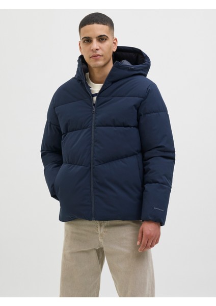 Jack Jones Jjglobal Puffer Jacket Erkek Lacivert Mont 12283517-04