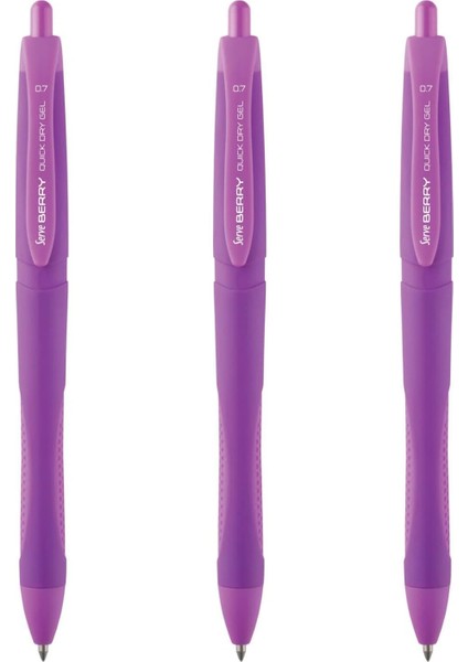 Jel Kalem Berry 07 Menekşe 3lü Set