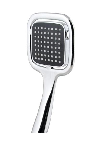 Home Kare Duş Başlığı, El Duşu Şık Tasarımlı Kare Krom,yüksek Tazyikli Banyo Fıskiyesi modelleri