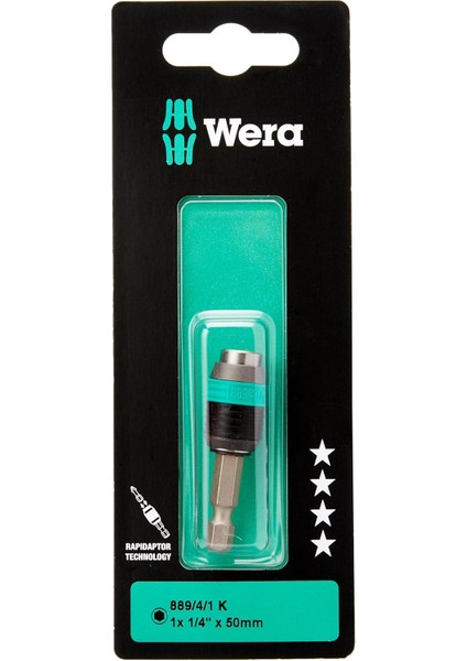 05073421001 889/4/1 K Sb 1/4" x 50 mm Rapidaptor Bits Uç Tutucu