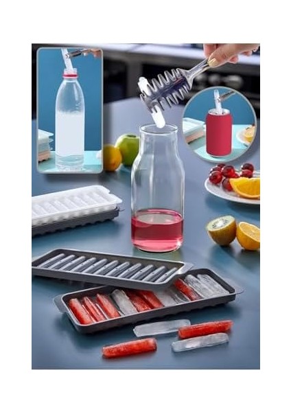 Çubuk Şeklinde Kokteyl Sunum Buz Kalıbı Buzluk Çubuk Buz Kalıbı Ergonomik 11 Hazneli fiyatları