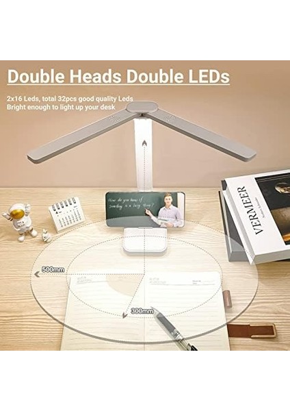 Ev Ofis Için Beyaz Masa Lambası, 3 Aydınlatma Modlu Taşınabilir Küçük Masa Lambası, Çocuklar Için Pille Çalışan Şarj Edilebilir Masa Lambası, Okuma, Çalışma, Yurt, Beyaz modelleri
