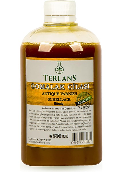 Doğal Ahşap Cilası Gomalak 500 ml + Sürme Topu Hediye