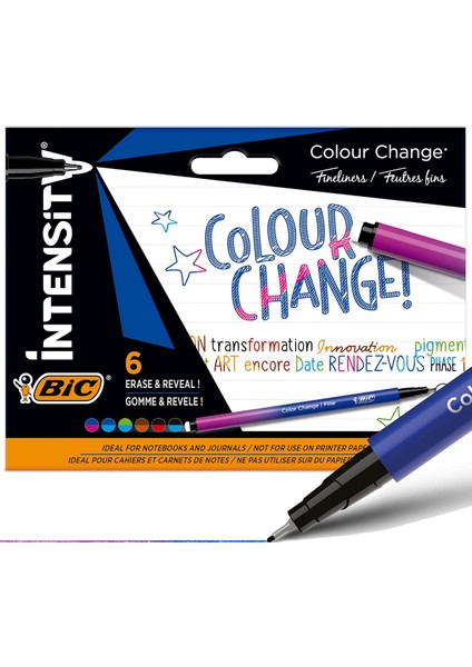 Intensity Renk Değiştiren Keçe Uçlu Kalem 6 Renk