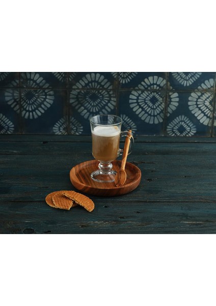 Karaağaç Ahşap Dondurma Kasesi Fincan Altlığı