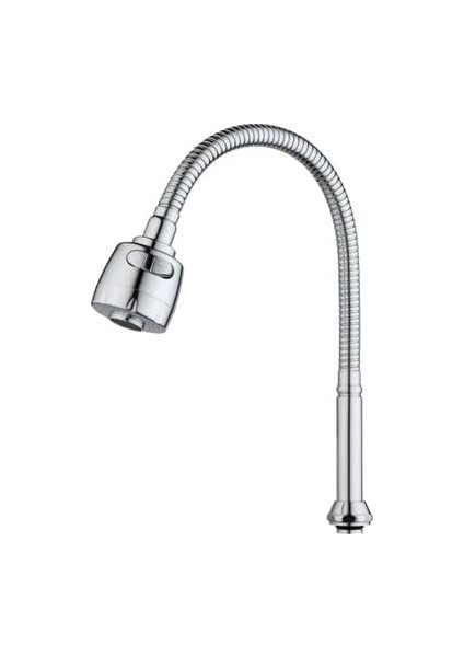 Başlı 2 Fonksiyonlu Hareketli Dönebilen Hortumlu Musluk Ucu Tasarruflu Oynar Başlıklı Krom