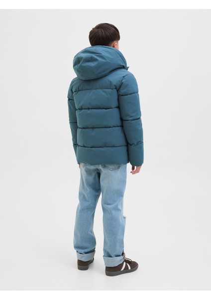 Jack Jones Jjglobal Puffer Jacket Jnr Çocuk Mavi Mont 12283847-07 modelleri