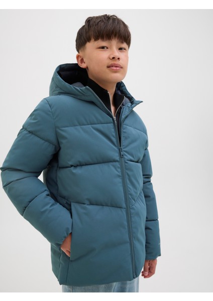 Jack Jones Jjglobal Puffer Jacket Jnr Çocuk Mavi Mont 12283847-07 fırsatları