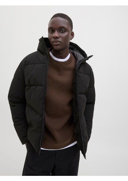 Jack Jones Jjglobal Puffer Jacket Erkek Siyah Mont 12283517-02 fırsatları