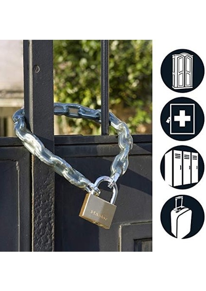 Lock 2950EURD Ekstra Kalın Prinç Anahtar Asma Kilit, Altın, 8,1 x 5 x 1,7 cm modelleri