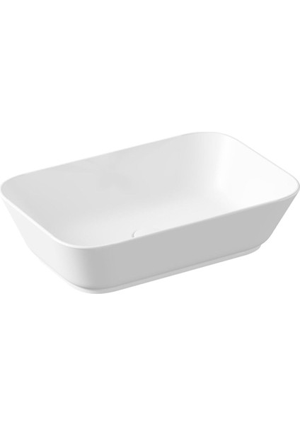 Geo 7425B001-0016 Dikdörtgen Çanak Lavabo, 60 Cm, Mat Beyaz