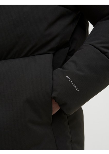 Jack Jones Jjglobal Puffer Jacket Erkek Siyah Mont 12283517-02