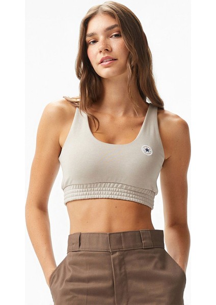 Retro Chuck Kadın Bej Bisiklet Yaka Atlet