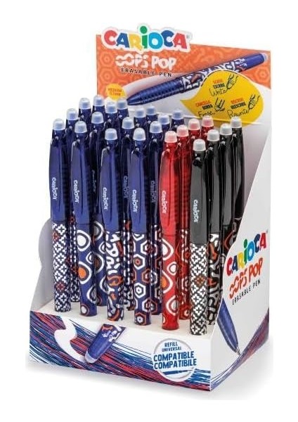 Oops Pop Silinebilir Tükenmez Kalem 24'lü Stand