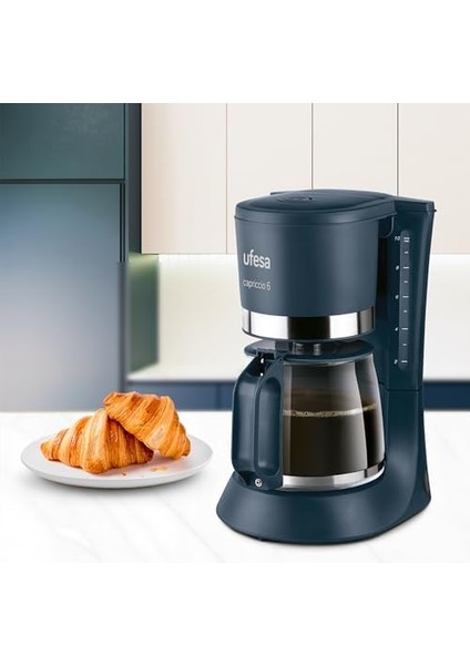 Filtre Kahve Makinesi CG7114 Capriccio, 6 Fincan, 600 W, 0.6 L, Kalıcı Filtre, Damlama Durdurma, Otomatik Kapanma, Siyah fiyatları