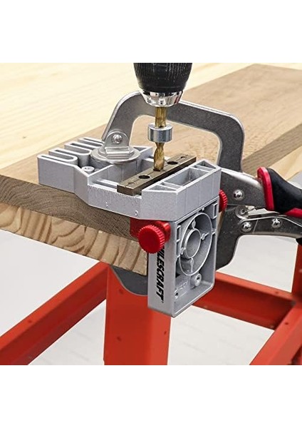 1334 Joint Master - Kendinden Sıkmalı Alüminyum Dübel Jig Kenar, Köşe ve Yüzey Eklemleri Oluşturur. Merkezleme Ara Parçaları Içerir. 1/4 Inç, 5/16 Inç ve 3/8 Inç Dübel Pimleri Için modelleri