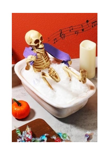 Halloween Cadılar Bayramı Duş Alan Küvetli Iskelet modelleri