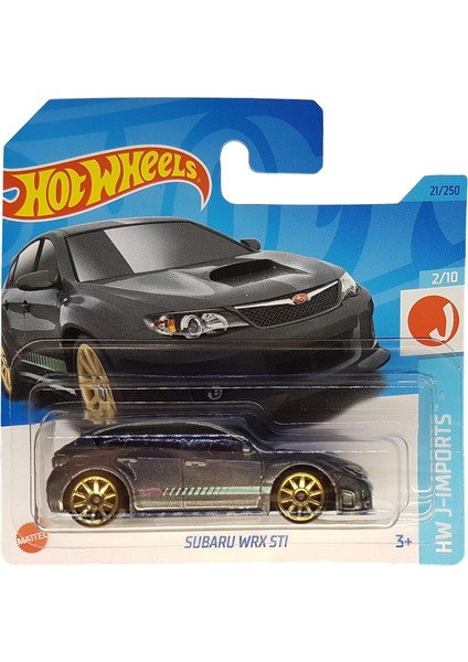 - Subaru Wxr Stı - Hw J-Imports 2/10 - HKK63 - Kısa Kart - Gri Metalik - Mattel 2023