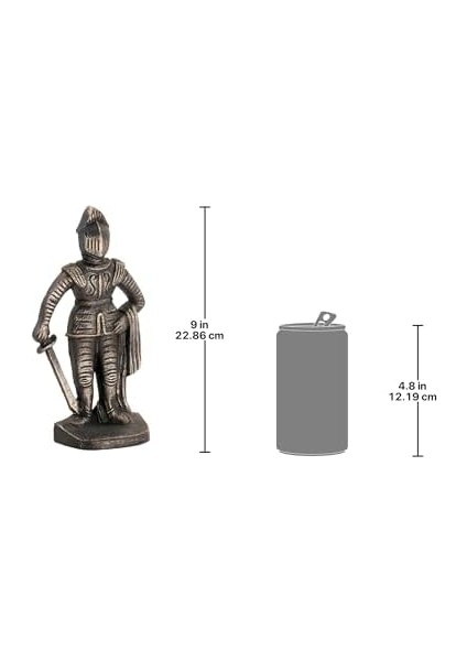 Toscano SP14917 Ortaçağ Şövalyesi Demir Kitaplıklar, Bronz modelleri