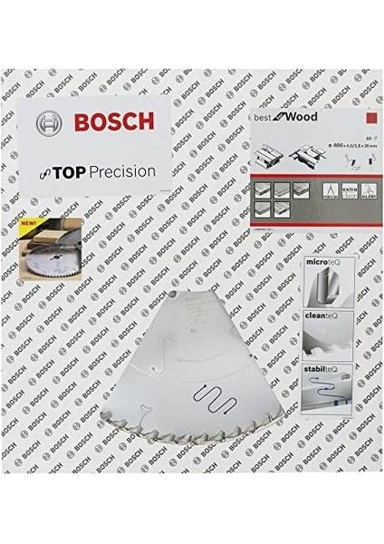 Dairesel Testere Bıçağı Top Precision Wood, 400 x 30 x 4 Mm, 60, 2608642122 Için En Iyisi modelleri