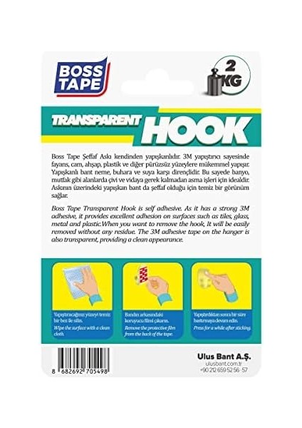 Tape 3m Şeffaf Yapışkanlı Ikili Küçük Boy Askı modelleri