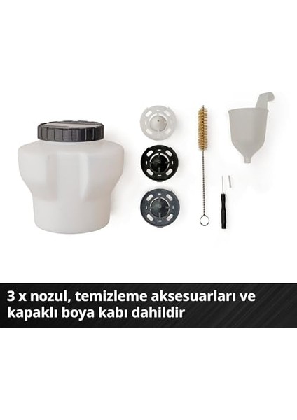Akülü Sprey Boya Sistemi Te-Sy 18/90 Li-Solo Power X-Change (18 V, 1000 Ml/dk Püskürtme Kapasitesi, 1200 ml Hazne, Ayarlanabilir Hava/boya Miktarı, Aksesuar Dahil) - 4260040 fiyatları